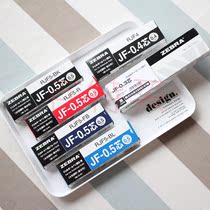 Japanese zebra neutral refill JF BJF MJF MJF JLV-0 5 quick dry substitute core test students Black no dizziness