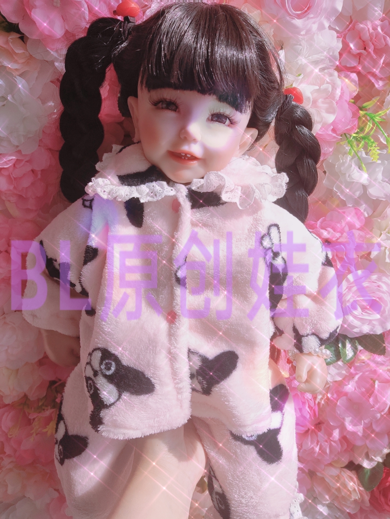 Thai doll god Gu Manli Pale pink Fadoufalai Velvet home clothes Pajamas set super warm suitable for the national version