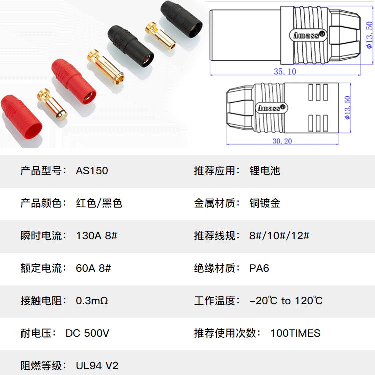 Amass Amass AS 150金メッキ防火花7 mmプラグ消火防止正規品航空模型航空機部品,タオバオ代行-チャイナトレーディング