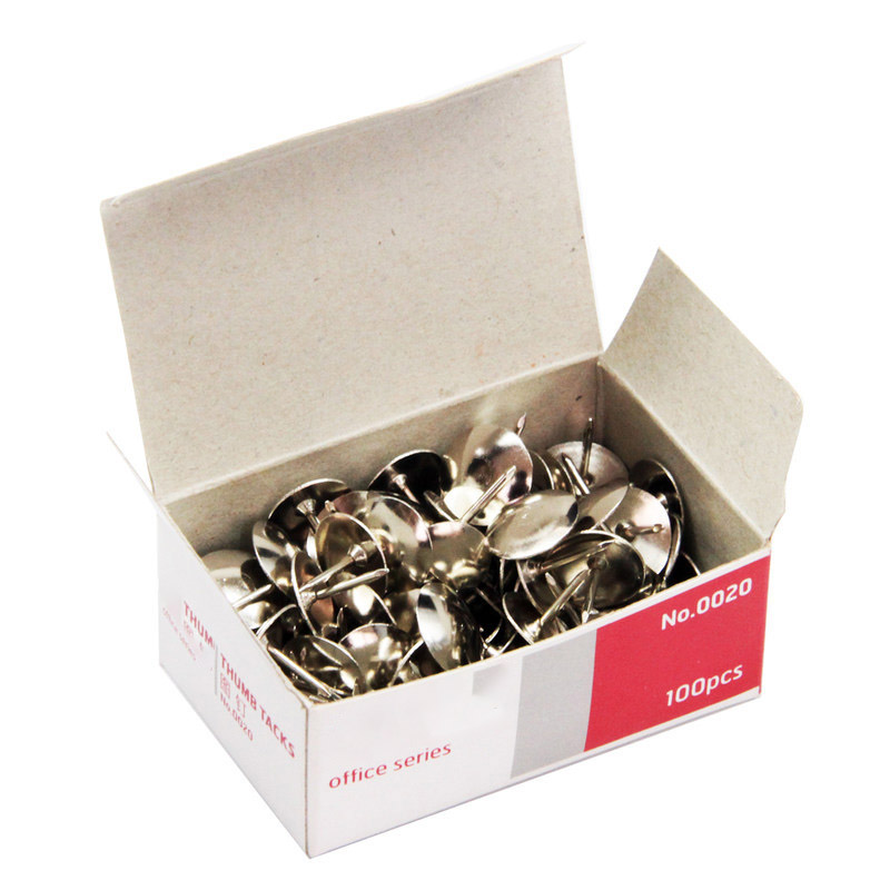 Large pushpins Nickel plated pushpins Round pushpins (100 pcs)