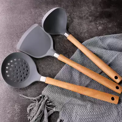 High temperature resistant silicone shovel household silicone spatula household silicone spatula non-stick special Silicone Spatula set