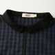 Korean trendy doll-collar plaid long-sleeved shirt women's 2022 new spring tops shirts with a small sense of design