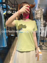 Cabbage price MOUSSY domestic letter print round neck casual T-shirt 010DAQ90-5410