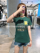 Cabbage price MOUSSY domestic letter printing portable cotton Short Sleeve T 010DAQ90-5660