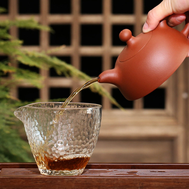 Stone sword guest Yixing virtuoso pure handmade purple sand pot raw mine clear cement Hongyun when head teapot tea set group