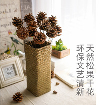 Natural air dried pine cones dried flowers simulation branches decorative pine tower flowers Handmade diy material flower arrangement shooting home