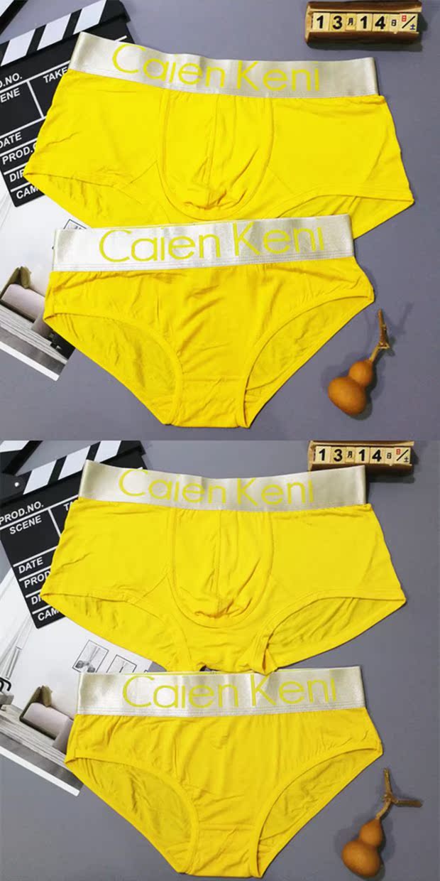Cặp vợ chồng đồ lót rộng bên nam boxer nữ tam giác thoáng khí eo thấp rắn màu gợi cảm phù hợp với cá tính đồ lót