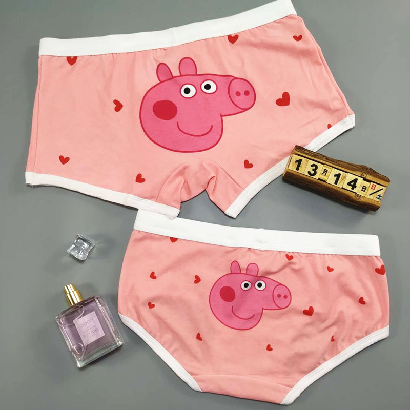 2 cặp đôi sexy gấu dễ thương phim hoạt hình vài đồ lót bông lycra nam võ sĩ quyền Anh nữ tam giác