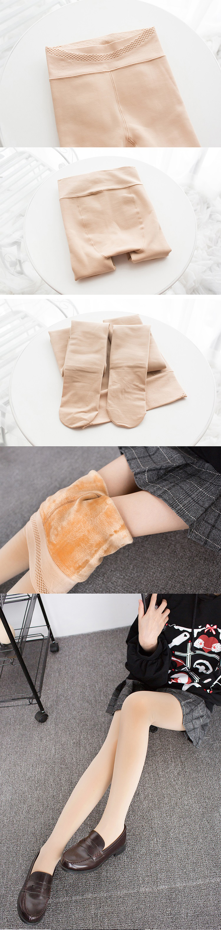Mùa thu và mùa đông 800D quần legging cạp cao nữ màu đen da vớ dày cộng với nhung mờ áp lực siêu nhỏ 5-10 quần tất