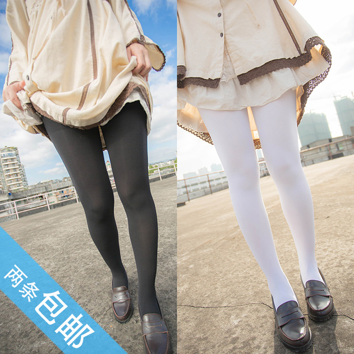 Day Ensemble Cosplay Days Goose Down Pants Socks Socks White Silk Socks Spring Autumn Winter 300D Thick day series COS Nets Pants Socks