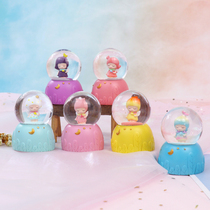 Graduation cute flower fairy glass ball luminous crystal ball ornaments childrens bedroom bedside table decorations Christmas