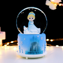 Christmas gift snowflake Frozen Aisha princess crystal ball luminous desk student day gift female monitor
