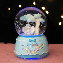 JE ROU little angel crystal ball music box childrens gifts Christmas Eve snow crystal ball music box
