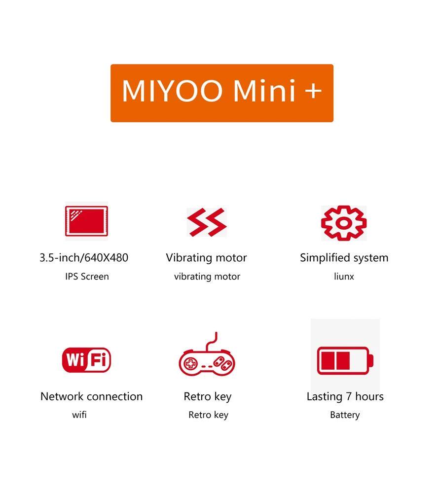 Игровая приставка PSP miyoo mini plus portable retro handheld game console 3.5 ips Arplaytiong