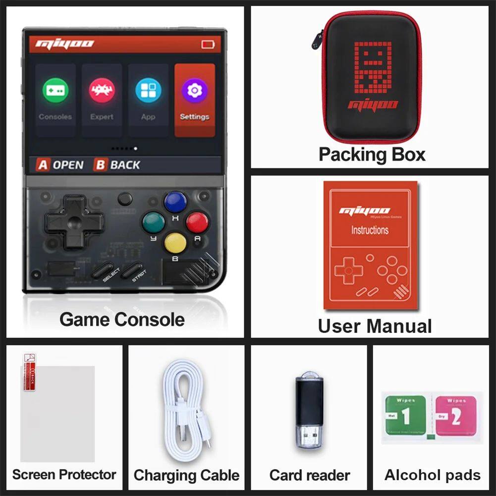 Игровая приставка PSP miyoo mini plus portable retro handheld game console 3.5 ips Arplaytiong