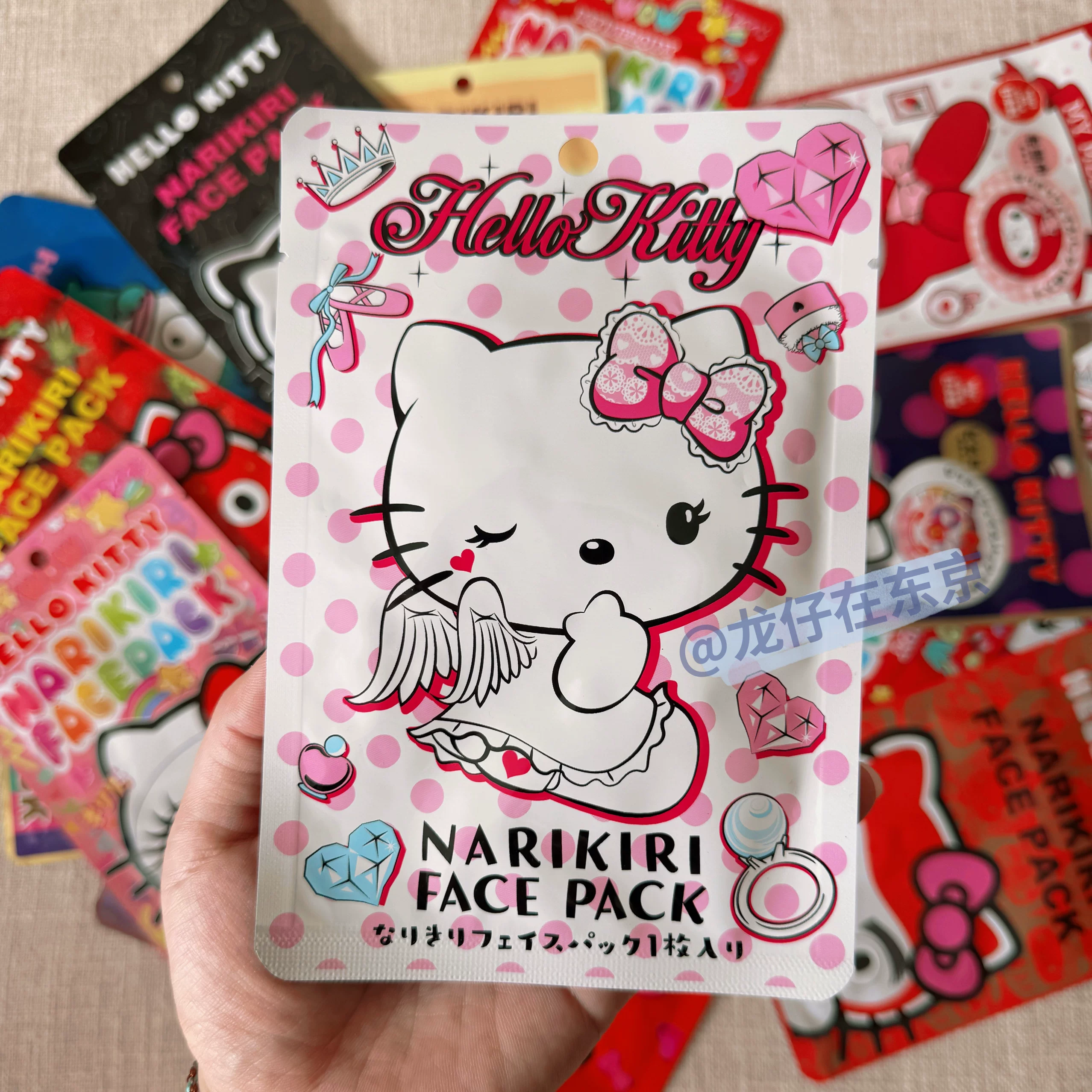 Санрио, Hello Kitty, японская милая маска для лица, (Physicals), 2 шт