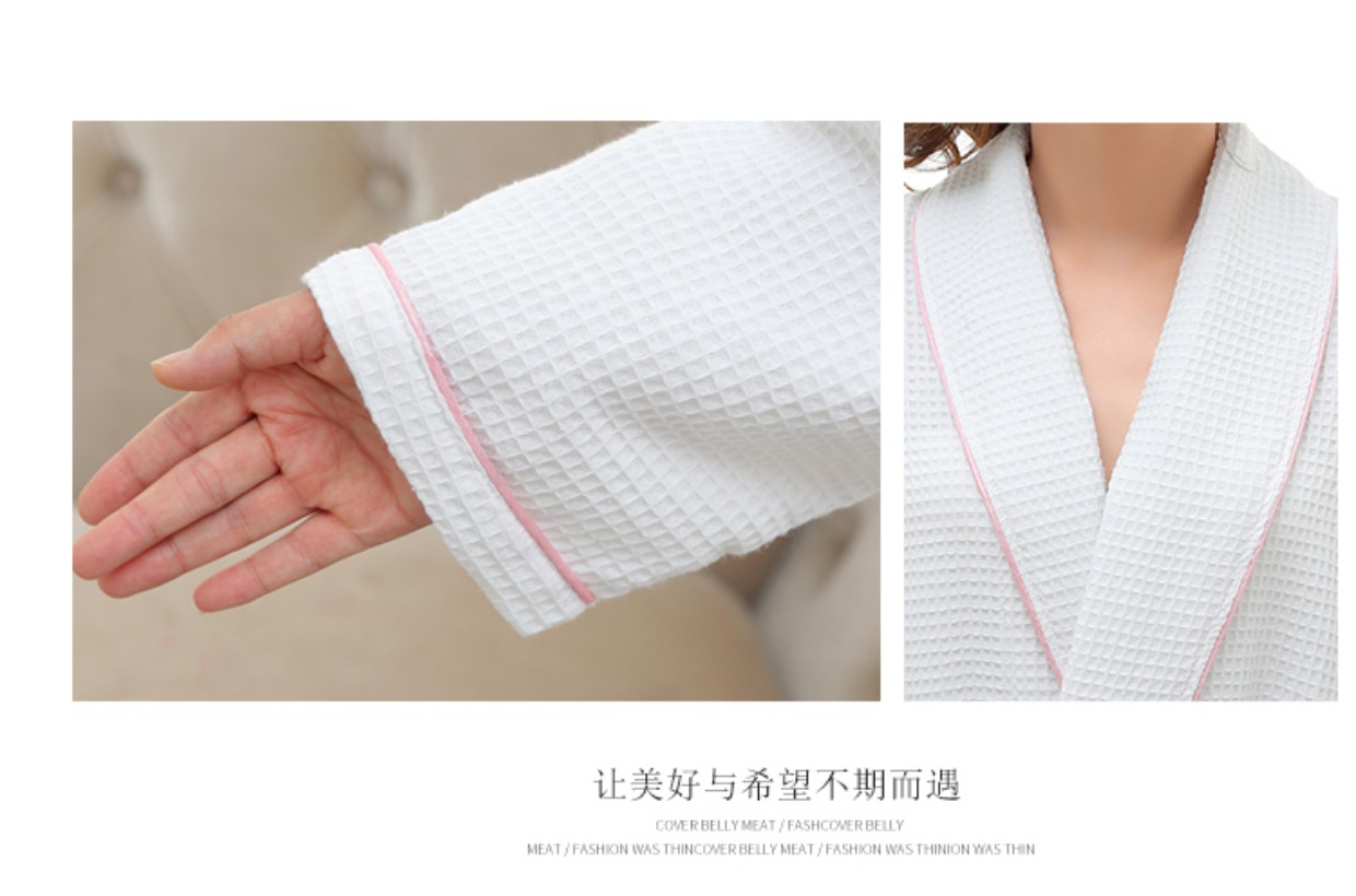 2018 mới hè đơn giản áo choàng len cotton áo choàng nữ áo choàng XL gợi cảm áo choàng tắm mùa thu quần áo ngủ
