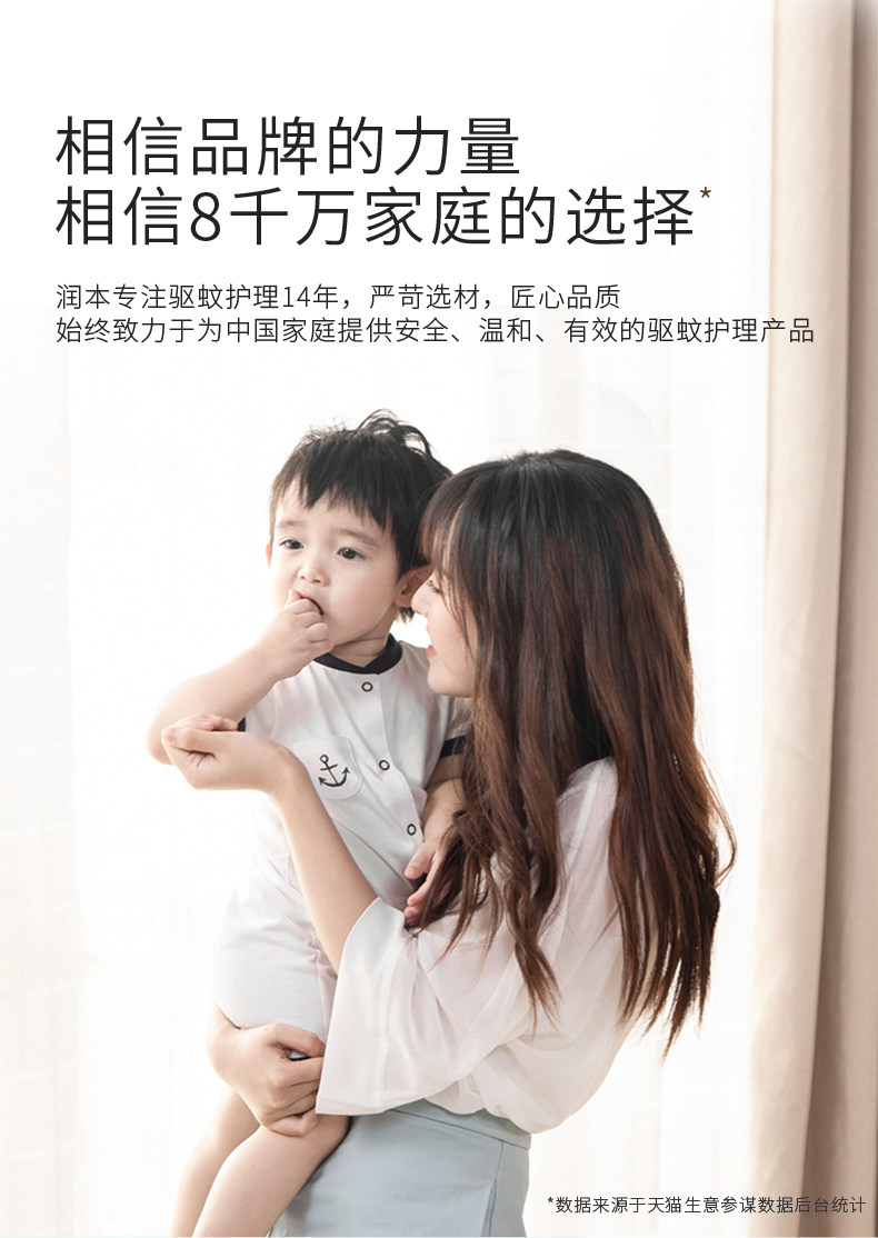 润本  户外随身驱蚊手环 驱蚊神器 30条*2袋 图2