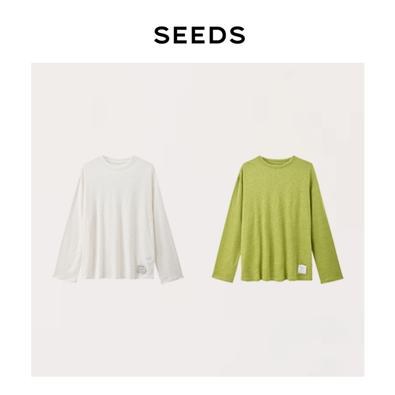 【Macaron】Seeds Japanese Cool Breathable Rain Dew Linen Versatile B-Level Sun Protection T-Shirt Cover-Up 【Macaron】Seeds Japanese Cool Breathable Rain Dew Linen Versatile B-Level Sun Protection T-Shirt Cover-Up