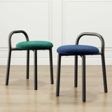 Скандинавский безбарьерный роскошный маленький круглый табурет, семейный обеденный стол и стулья, современный простой модный складной круглый табурет, табурет для макияжа и красоты