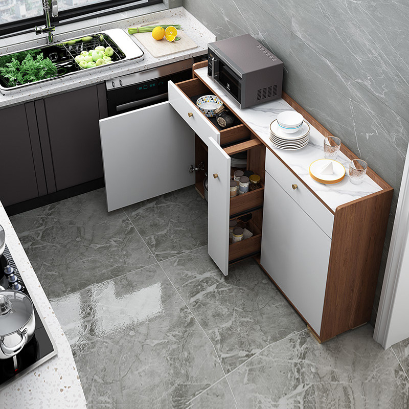 Slate kitchen narrow cabinet 30cm ultra-thin dining cabinet modern minimalist light luxury small apartment cabinet locker cabinet