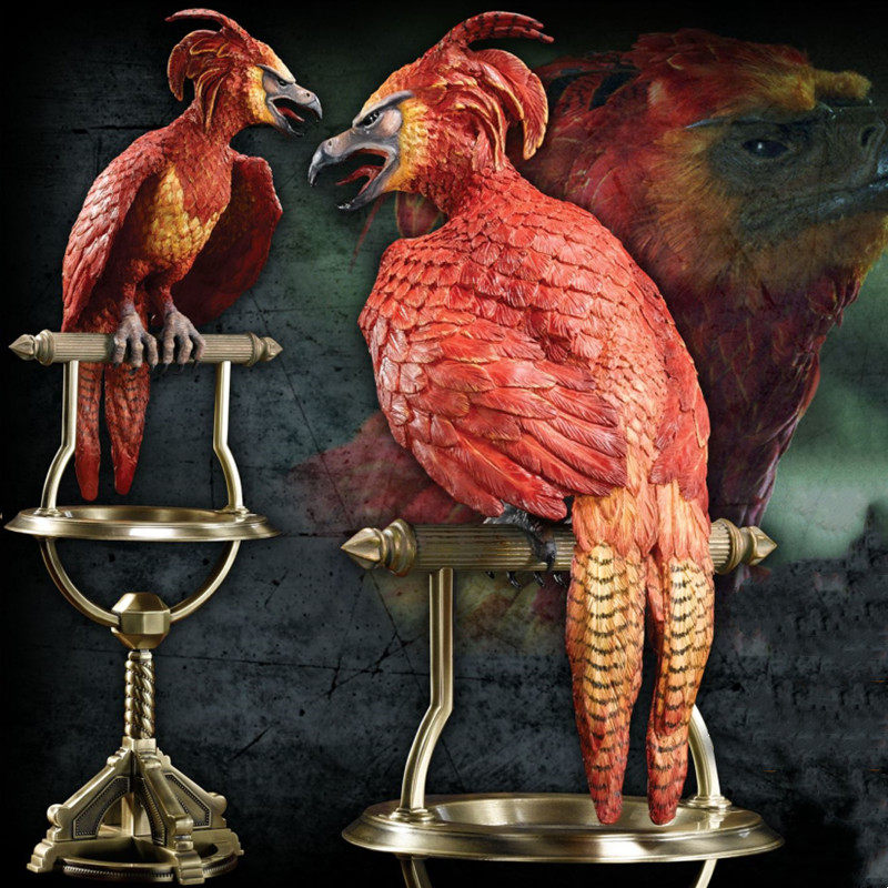 Official genuine US Harry Potter perimeter Dumbledore Phoenix Fox statue model pendulum
