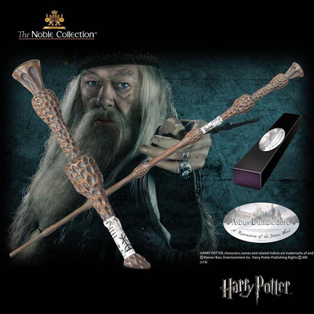 Genuine Harry Potter perimeter Dumbledore Magic Wand Bone Wood Old Magic Wand Magic Wand Metal Bracket