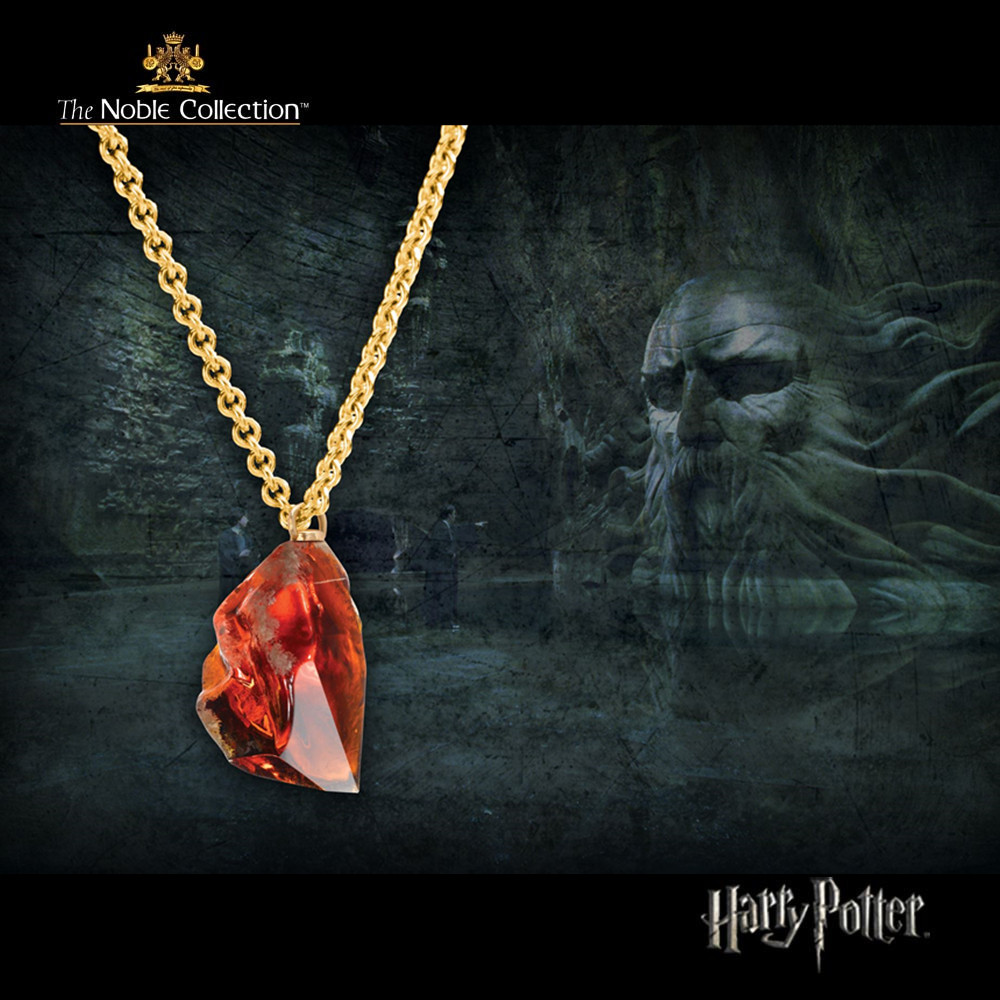 American Warner Genuine Harry Potter Perimeter Glass Magic Stone Pendant Pendant Gold Plated Necklace Wool necklace