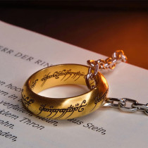 US Official Web Magic Ring Perimeter Magic Ring Pendant with Necklace Ornament Metal Ring Collection