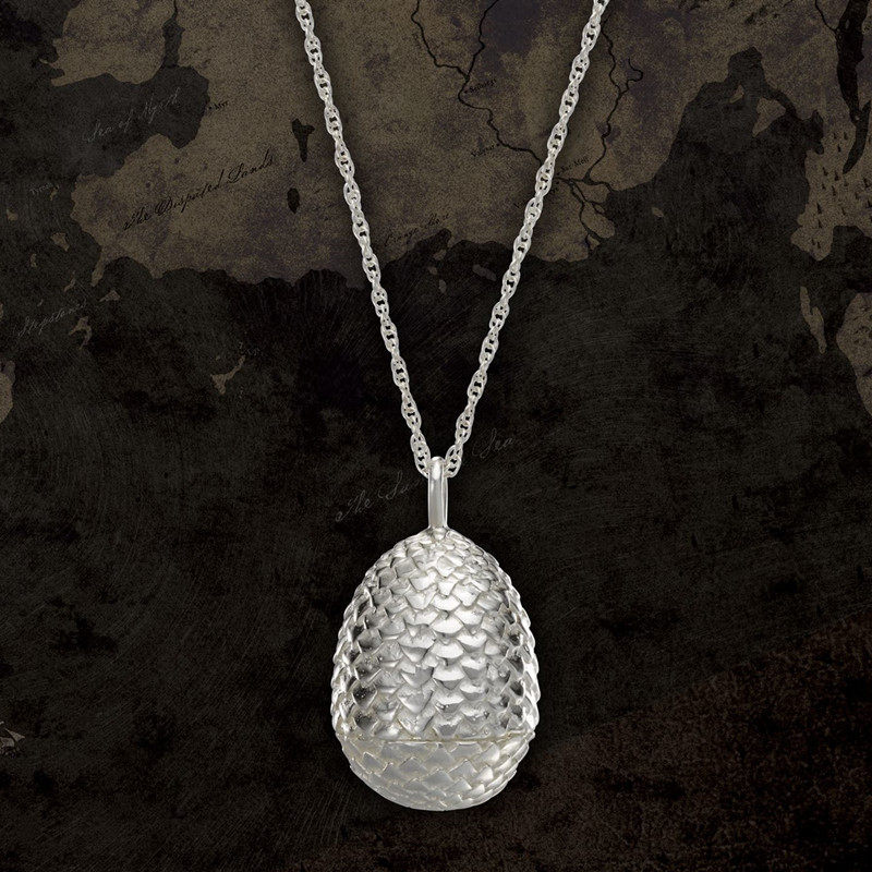 American Game of Thrones A Song of Ice and Fire Targaryen Dragon Mother Dragon Egg Sterling Silver Pendant Pendant Necklace