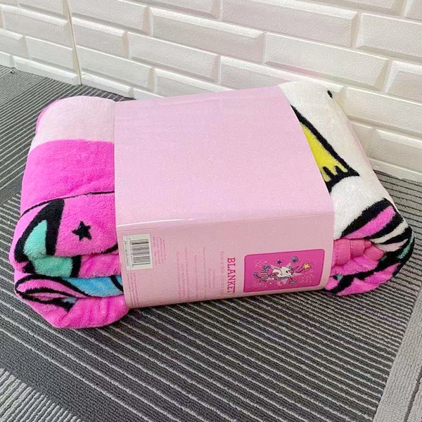 Cartoon coral fleece blanket sheet blanket air conditioning blanket four seasons bed blanket nap blanket sofa blanket JOJO unicorn