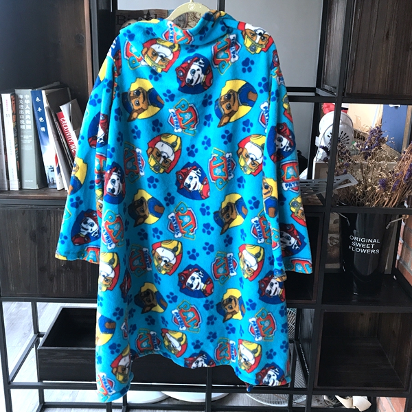 Double Face Suede Blanket Children Cartoon Sleeves Blanket TV Blanket Afternoon Nap Blanket Wang Wang Team Car McKun Spider-Man 