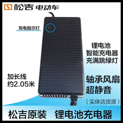Original Lotus head Cannon head full of green light shutdown 48V60V lithium battery Songji electric car charger