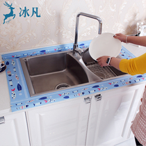  Sink pool waterproof sticker Kitchen countertop absorbent sticker Retaining strip Washing basin edge sticker Sink waterproof sticker