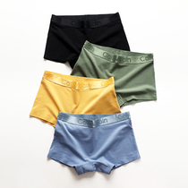 Flat angle pants female Les handsome t long suede cotton breathable anti-bacterial no-mark four-corner shorts head medium-high waist pure color sport shorts