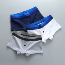 3pcs Combination Pure Cotton Underwear Women Les Fashion Wide Edge Large Sport Pants Tops Square Triangle Fake Buttons