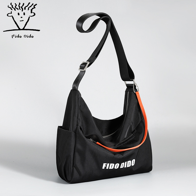 The Fidudi is all 2022 new men's single shoulder bag horizontal and diagonal satchel casual sports bag Youth Shoulder Bag Nylon Bag