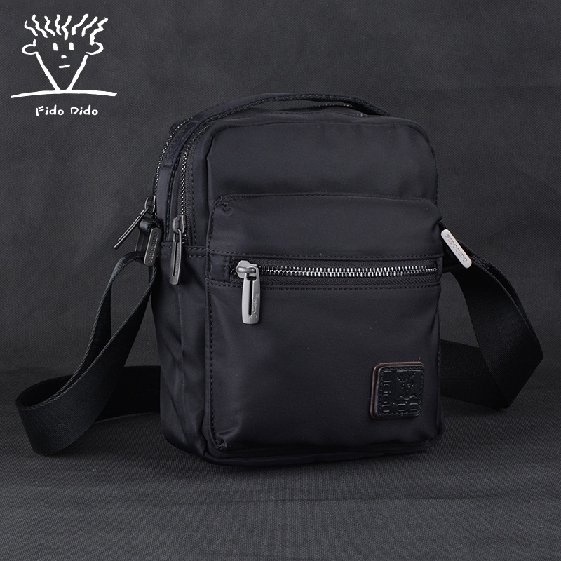 Fidudo shoulder bag men's handbag small bag nylon bag vertical messenger bag sports backpack Oxford cloth bag