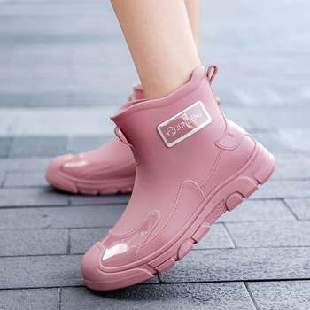 Short Rain Boots for Women, Adult Rain Boots for Rainy Days, Men's Wading Shoes, Rain Boots for Both Sunny and Rainy Days, Fashionable Waterproof Shoes