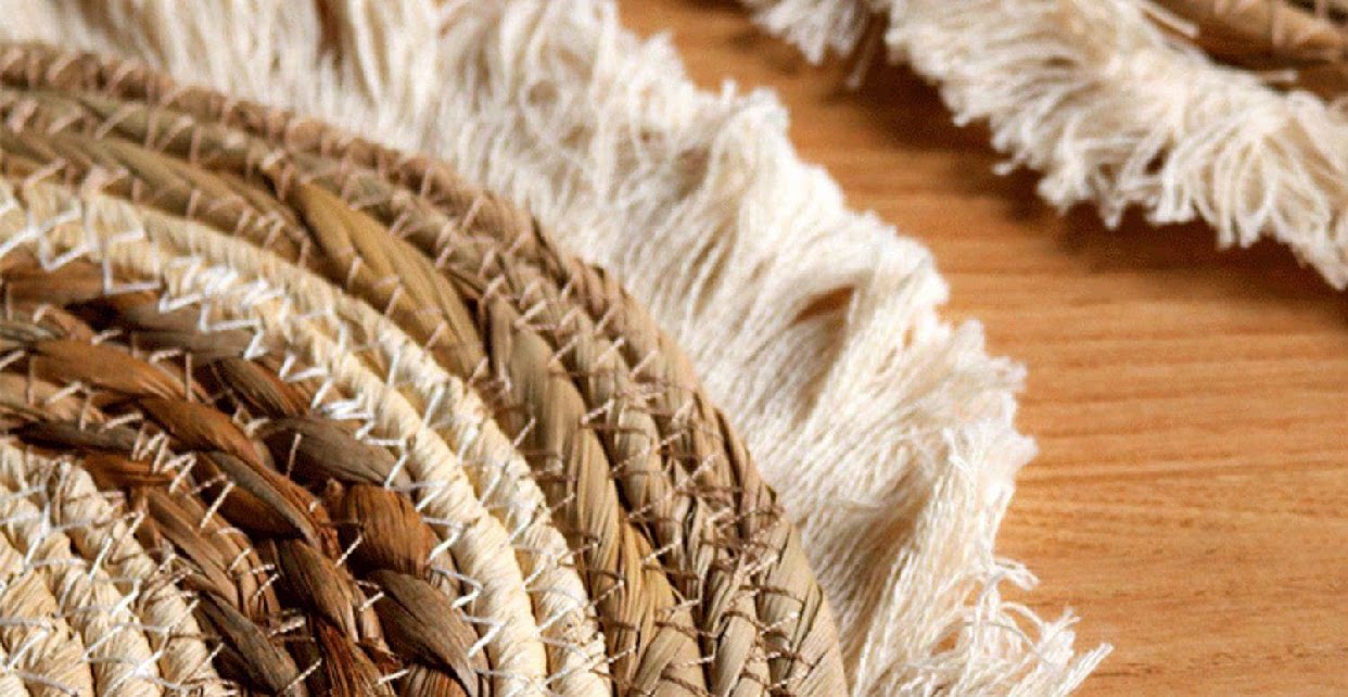 北欧流苏汤碗盘子垫隔热垫餐桌垫防烫餐垫家用杯壶砂锅垫子耐高温详情3