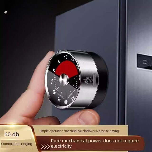 German Kitchen Timer Time Manager Mechanical Clock for Learning Self-Discipline with Visual Countdown Reminder Timer