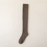 Коленные носки глубокий кофе, средний