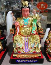 Woodcarving Yaochi Golden Mother West Queen Mother Cinnamomum camphor wood carving Taoist statues Customized ornaments 60cm