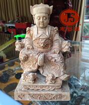 Guangze Zun Wang 11 Guo Shengwang fine carving out-of-print old craftsmanship camphor wood carving Buddha statue 15cm