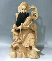 Xuan Tian God 18 Gods brocade carved wood carved Buddha statue made 40cm