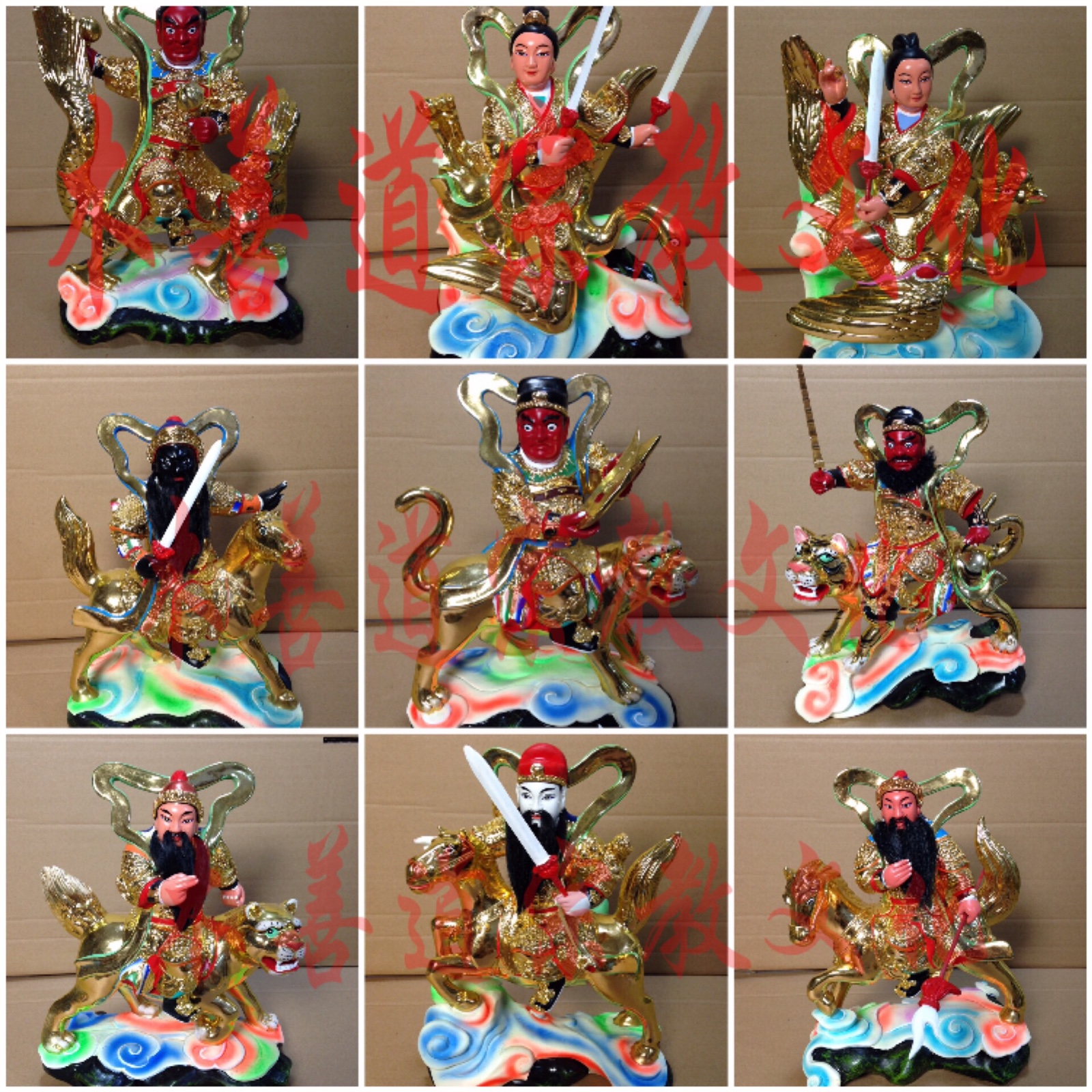 木雕天将三十六天罡天将神将三十六军将玄天上帝军队樟木25cm