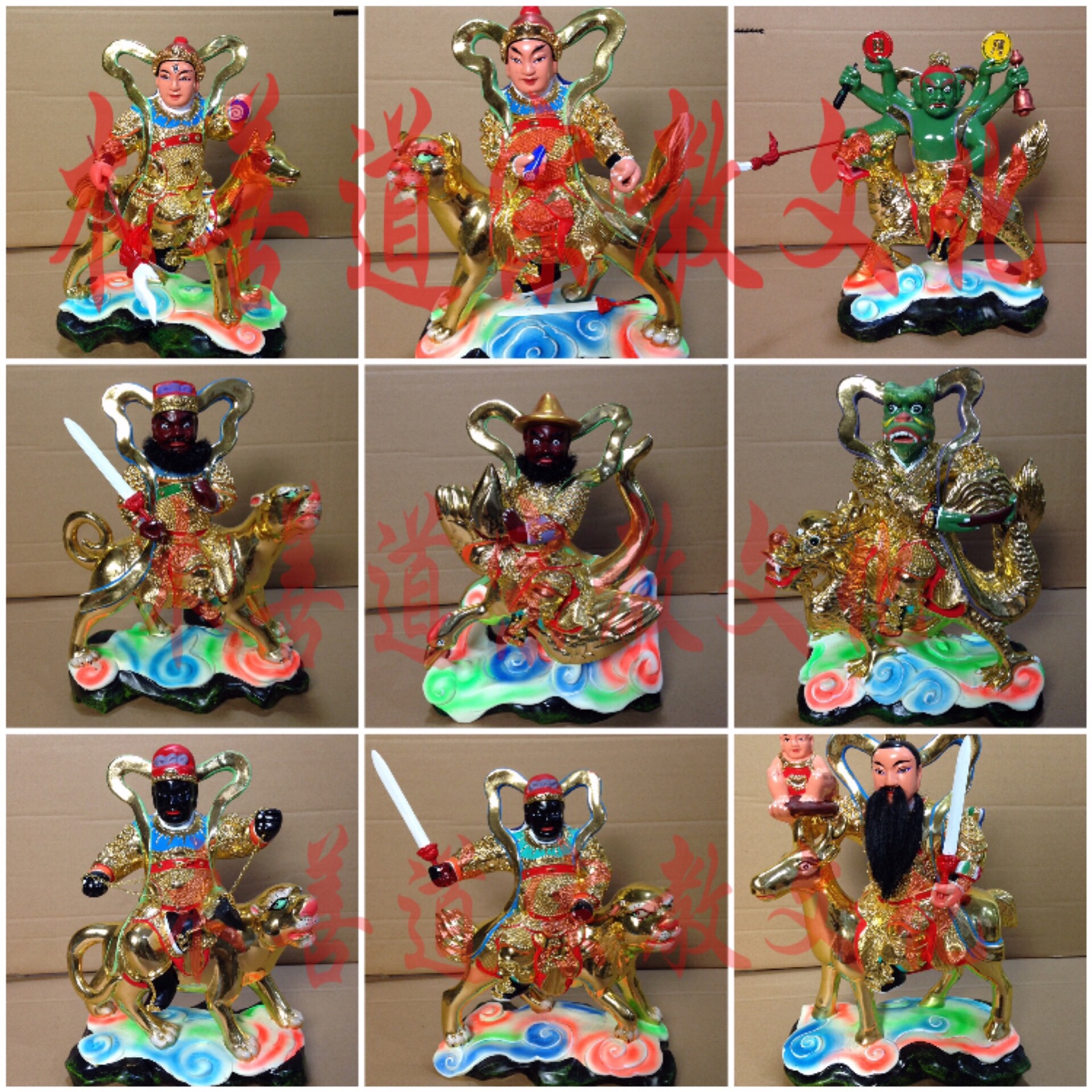 木雕天将三十六天罡天将神将三十六军将玄天上帝军队樟木25cm