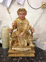Erlang God 03 carving craftsmanship Yang Jian camphor wood carving Buddha statue customized 40cm