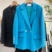 Blazer womens design sense niche 2021 spring and autumn high-end loose thin casual small casual suit top
