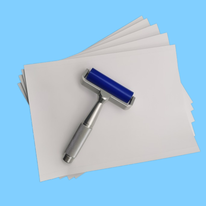 High-stick white sticky dust paper This book 50 sheets of silica gel roller dust removal Transfer paper adhesive anti-drop adhesive copper version paper